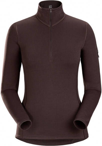 Arcteryx Arc'teryx Women's Rho Heavyweight Zip Neck Fleecetrui, bruin