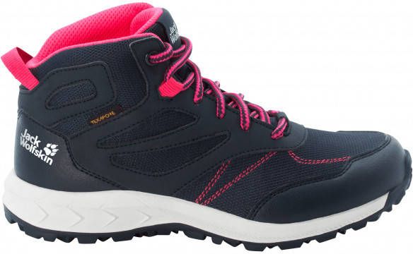 Jack Wolfskin Kid's Woodland Texapore Mid Wandelschoenen blauw
