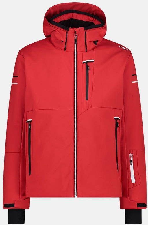 CMP Man Softshell Ski Jacket Zip Hood Softshell Rood