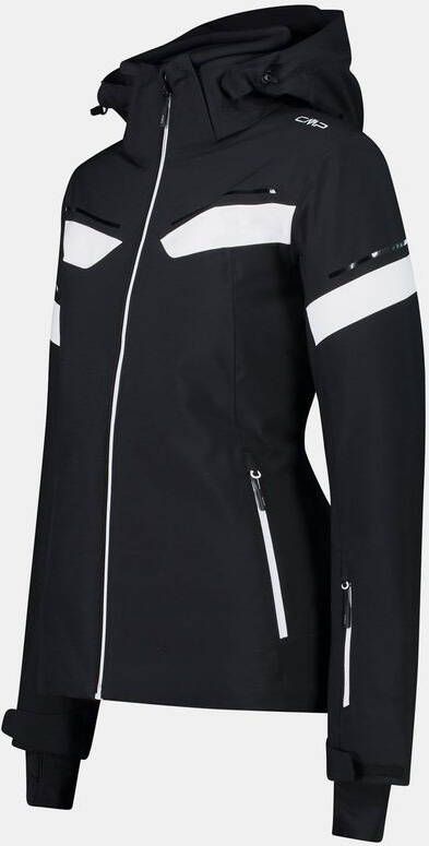 CMP Woman Ski Jacket Zip Hood Jas Zwart