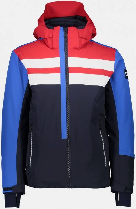 CMP Zip Hood Jas Donkerblauw/Rood