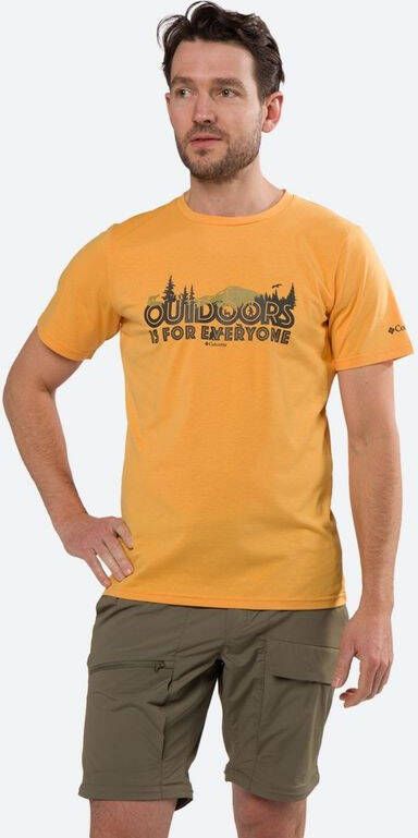 Columbia Sun Trek Graphic Tee Shirt Oranje