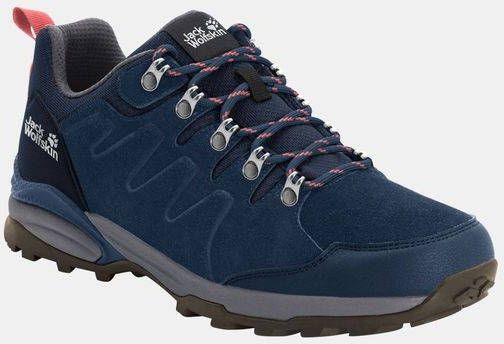 Jack Wolfskin Refugio Texapore Low Wandelschoen Dames Donkerblauw/Middengrijs