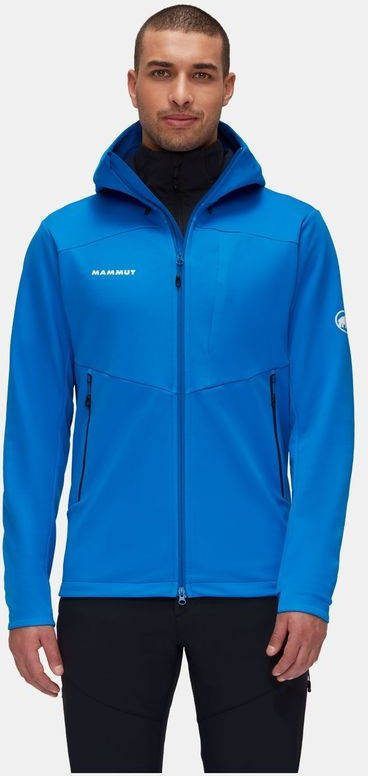 mammut Ultimate VII Hooded Softshell Jas Blauw