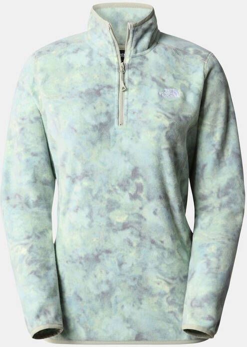 The North Face W 100 Glacier 1/4 Zip Geel
