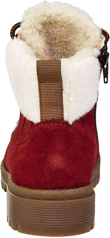 Waldläufer Hoge veterschoen in TEX uitvoering Rood