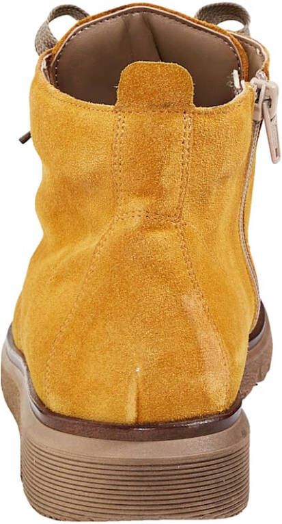 Waldläufer Veterlaarsje van hoogwaardig suède Geel