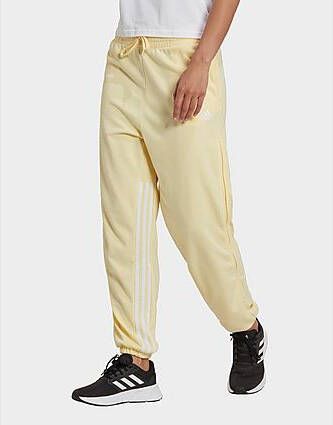 Adidas Hyperglam 3 Stripes Oversized Joggingbroek Almost Yellow/White Dames