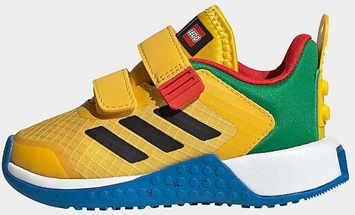 Adidas Sport DNA x LEGO Lifestyle Schoenen met Dubbel Klittenband Eqt Yellow/Core Black/Shock Blue