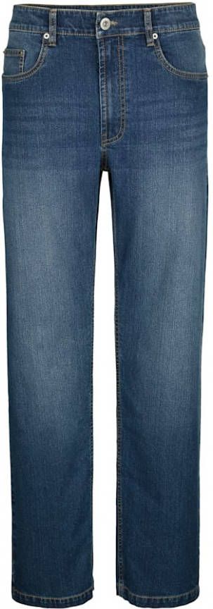 Roger Kent Jeans met licht used effect Blauw