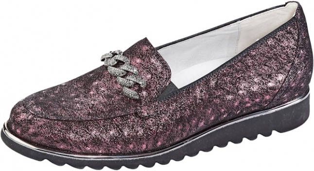 Waldläufer Instapper met lichte EVA zool Bordeaux