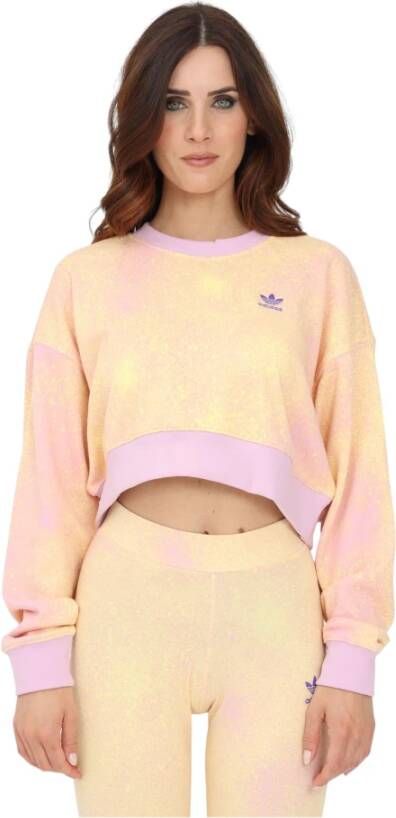 Adidas Hoodies & Sweatvesten Beige Dames