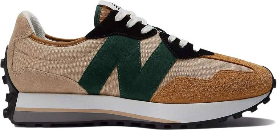New Balance Ms327 beige groene sneakers , Beige, Heren