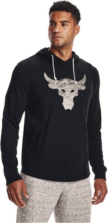 Under Armour Herenhoodie Project Rock Terry Zwart/Onyx Wit