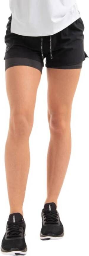 Under Armour Damesshorts Iso Chill Run 2 in 1 Zwart/Zwart/Reflecterend