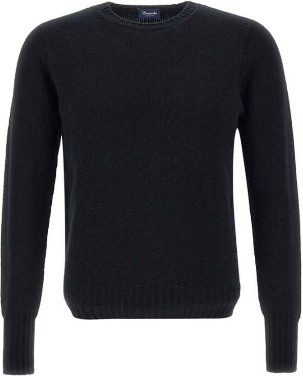 Drumohr Sweaters Black , Zwart, Heren