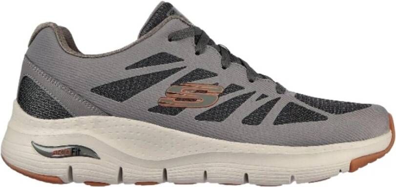 Skechers Arch Fit Med Sneakers , Groen, Heren