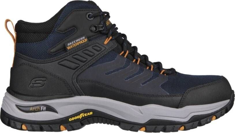 Skechers Wandelschoenen Arch Fit Dawson Raveno 204634/Nvbk Zwart/Blauw 41 , Blauw, Heren