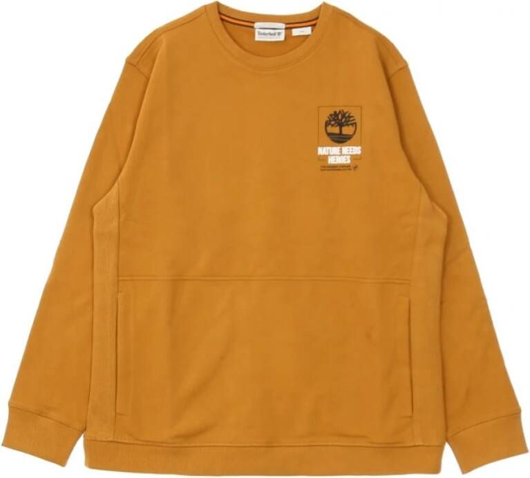 Timberland Licht sweatshirtnh crewneck sweatshirt , Oranje, Heren