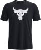 Under Armour Herenshirt Project Rock Brahma Bull met korte mouwen Zwart/Ivory online kopen