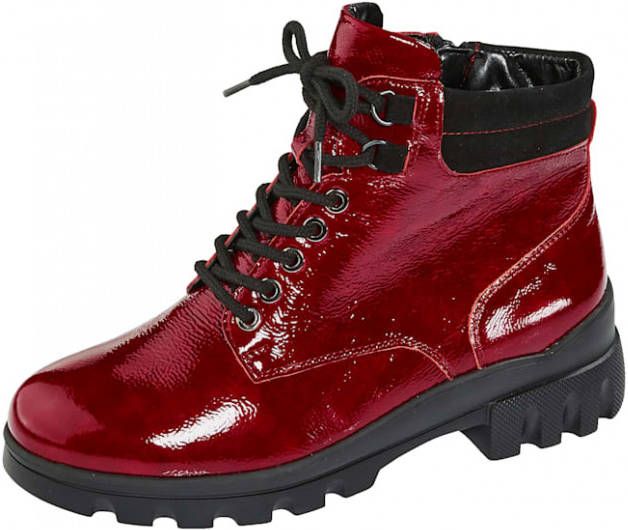 Waldläufer Hoge veterschoen met lichte EVA zool Rood