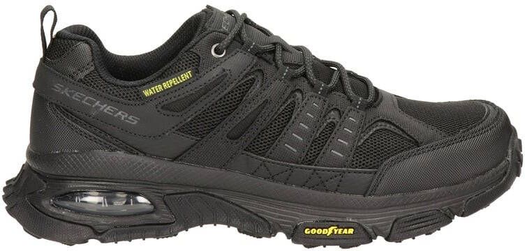 Skechers Air Envoy leren wandelschoenen zwart