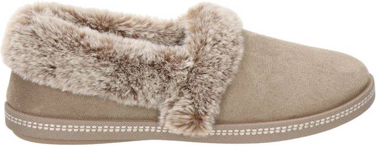 Skechers Cali pantoffels taupe