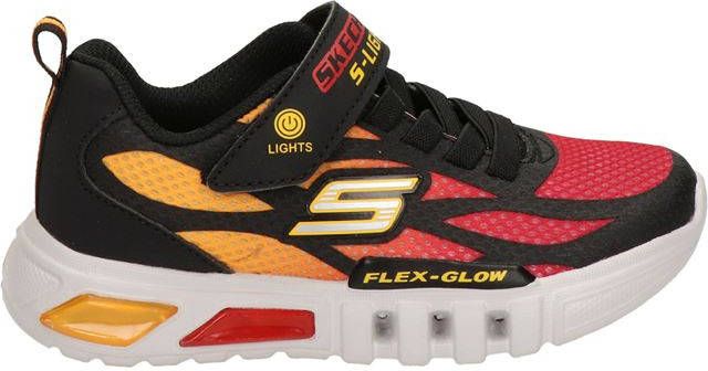 Skechers S Lights sneakers met lichtjes zwart/rood