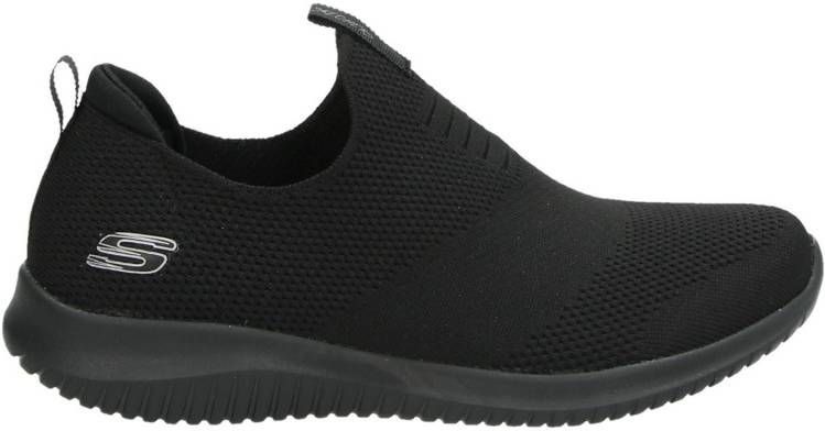 Skechers Stretch Knit instapschoenen zwart