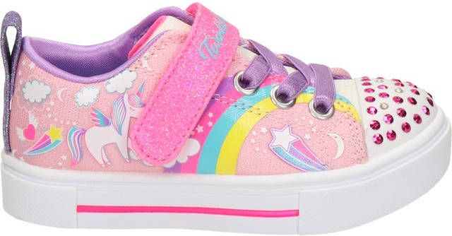 Skechers Twinkle Sparks sneakers met lichtjes roze