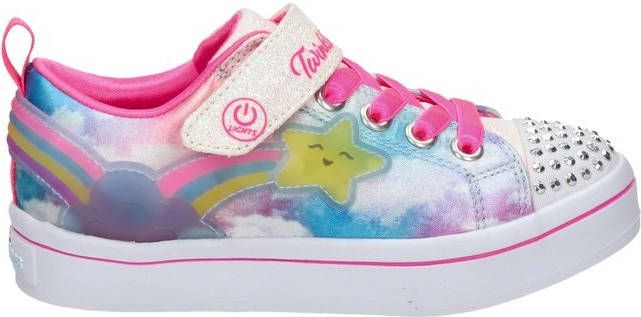 Skechers Twinkle Toes sneakers met lichtjes roze/multi