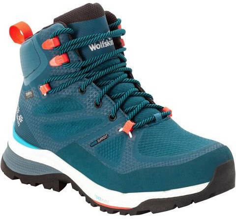 Jack Wolfskin Force Striker Texapore Mid Wandelschoen Dames Blauw