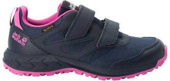Jack Wolfskin Woodland Texapore Low Vc Kids Blauw/Middenroze