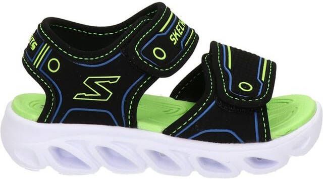 Skechers S-Lights sandalen met lichtjes zwart/groen