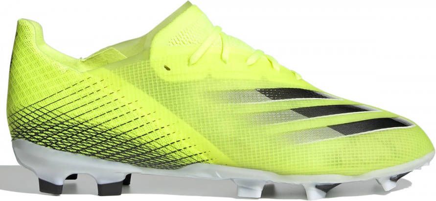 Adidas Kids adidas X Ghosted.1 Gras Voetbalschoenen (FG) Kids Geel Zwart Blauw