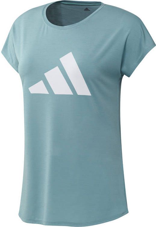 Adidas 3 Stripes Training T shirt Mint Ton/White Dames
