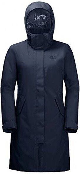 Jack Wolfskin Cold Bay Waterdichte Donsparka Dames Donkerblauw