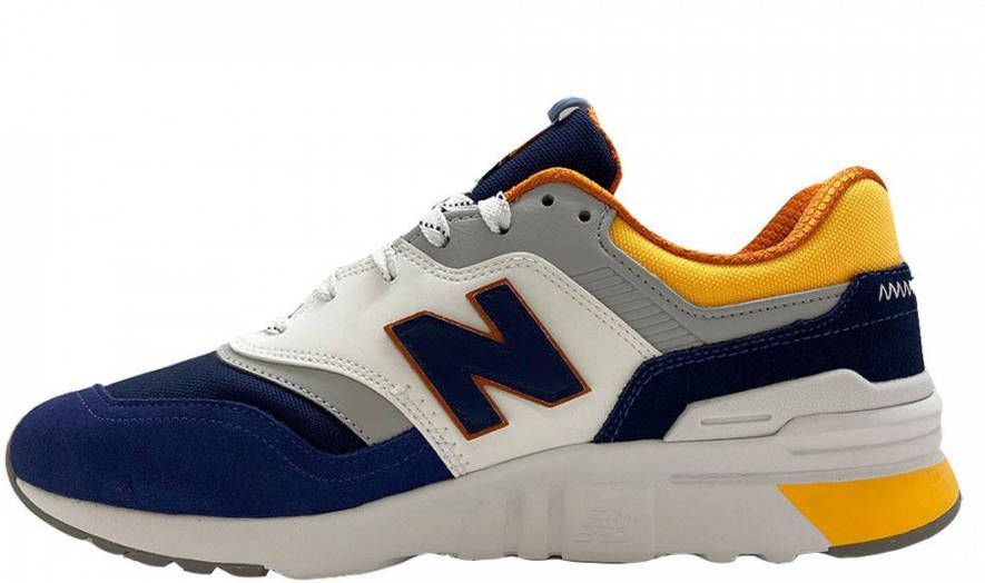 New balance Sneaker Heren Wit/Blauw/Oranje