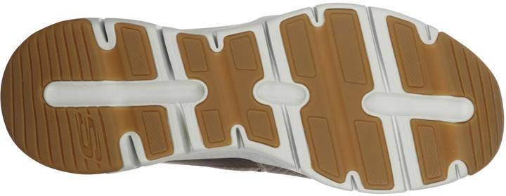 Skechers Arch Fit Banlin instappers taupe Textiel