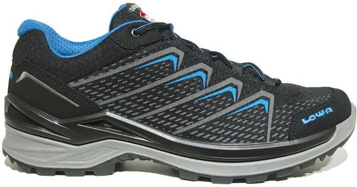 Lowa ferrox nijmegen low gore tex wandelschoenen zwart/blauw heren