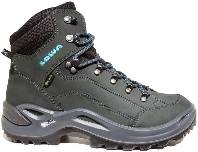 Lowa Renegade Mid GTX Wandelschoenen Dames Middengrijs/Turkoois