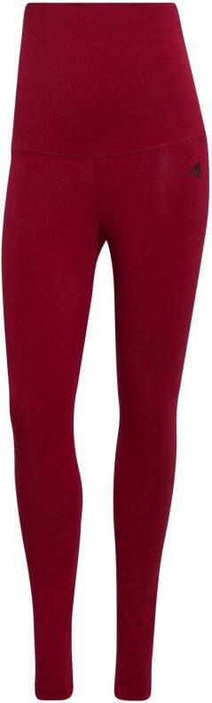 Adidas Essentials Katoenen Legging(Positiekleding) Legacy Burgundy/Black Dames