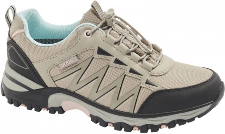landrover Beige wandelschoen elastische veter