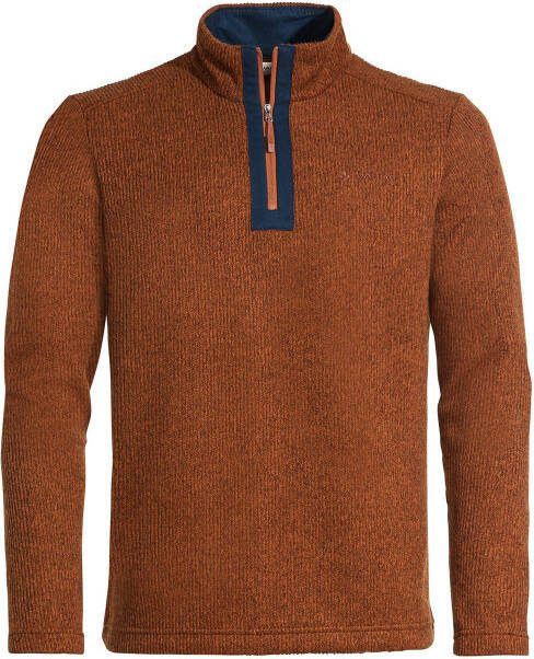 VAUDE outdoor trui Tesero bruin/donkerblauw