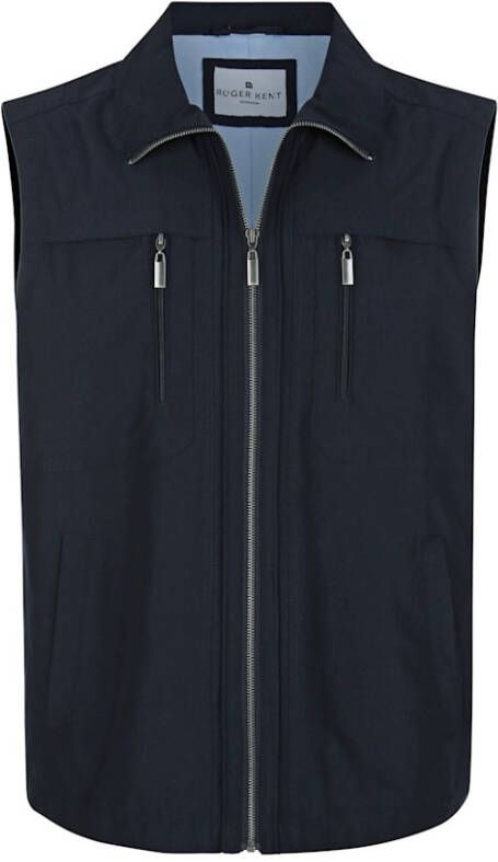 Roger Kent Bodywarmer met veel praktische zakken Marine